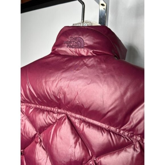 XS The North Face Maroon Burgundy Puffer Coat Womens Down Filled - Picture 5 of 10